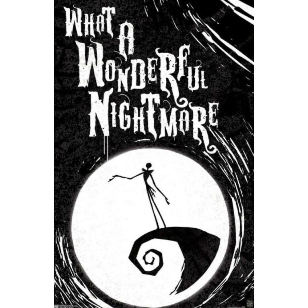 WHAT A WONDERFUL NIGHTMARE Poster Nightmare Before Christmas 24x36”  Licensed